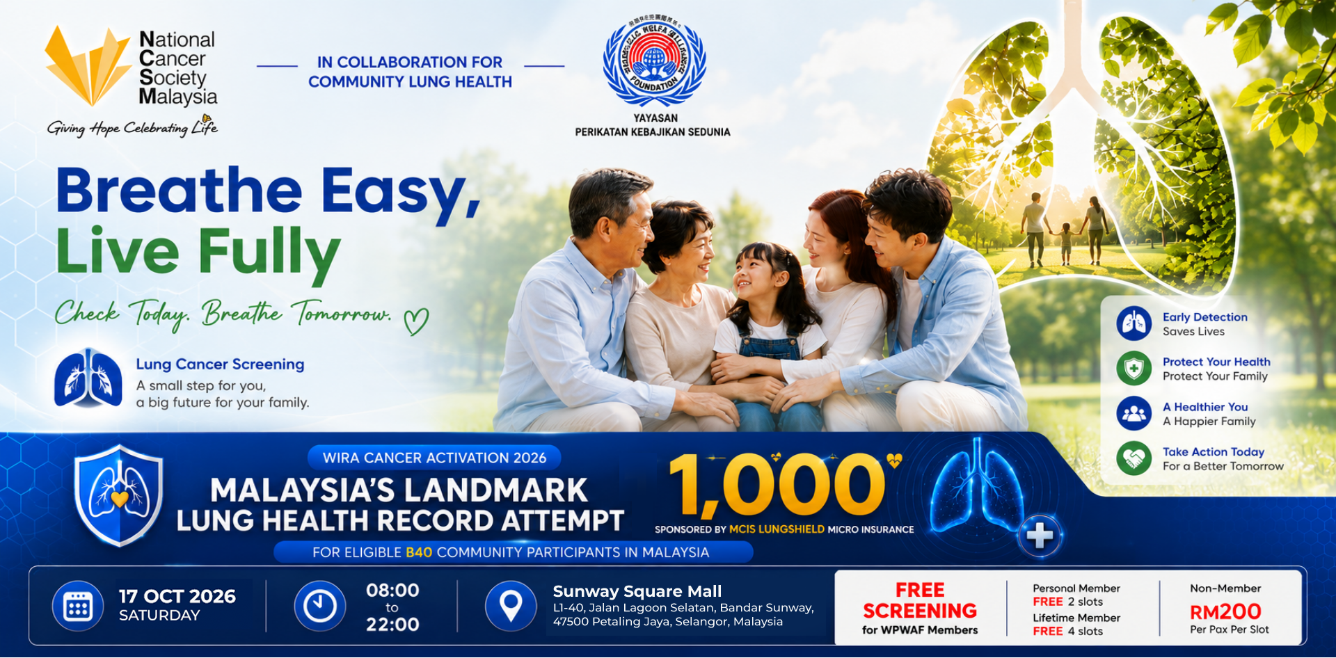 WIRA Cancer Activation 2026 - Lung Cancer Screening